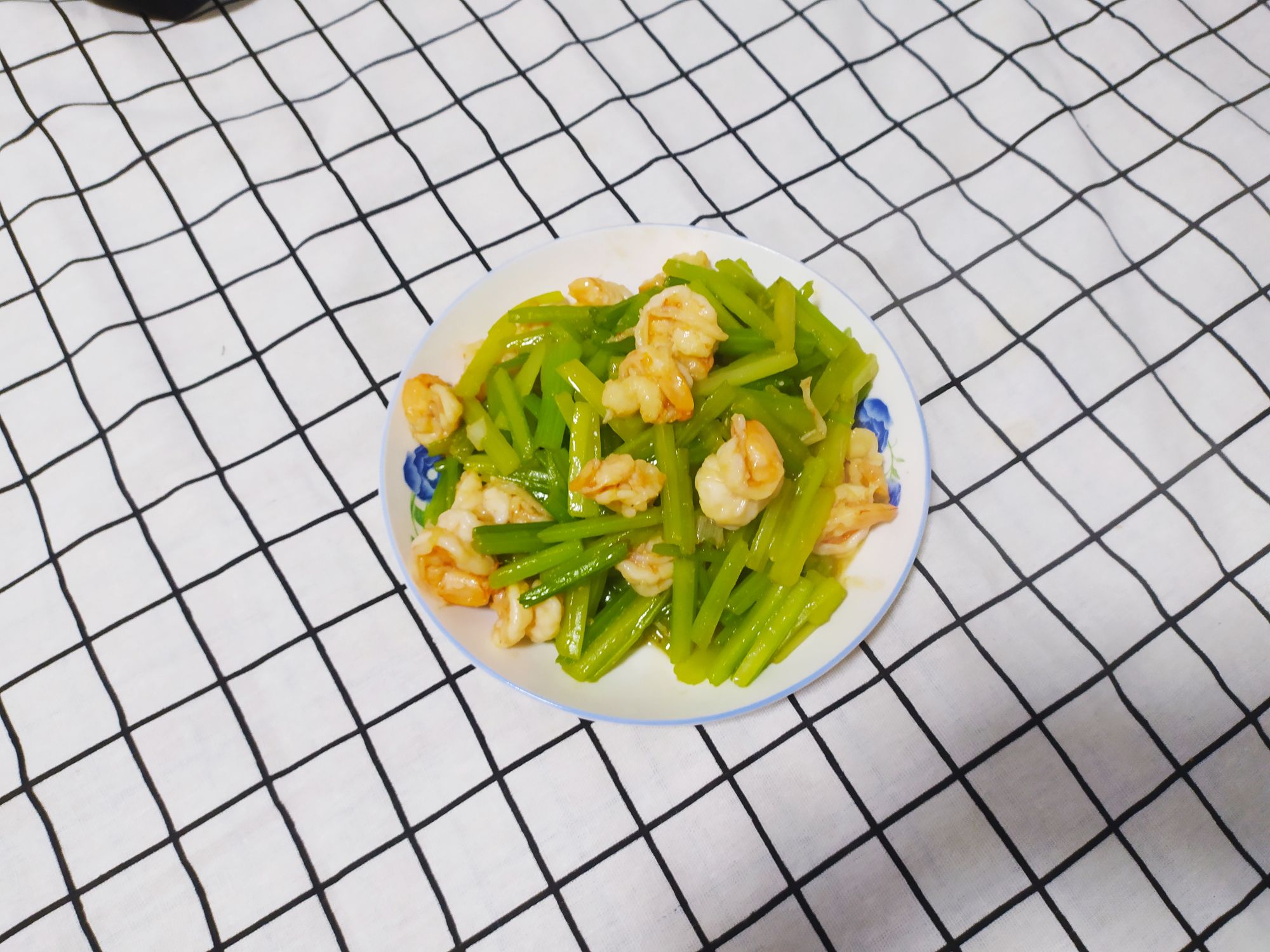 Stir-fried Celery with Shrimp recipe