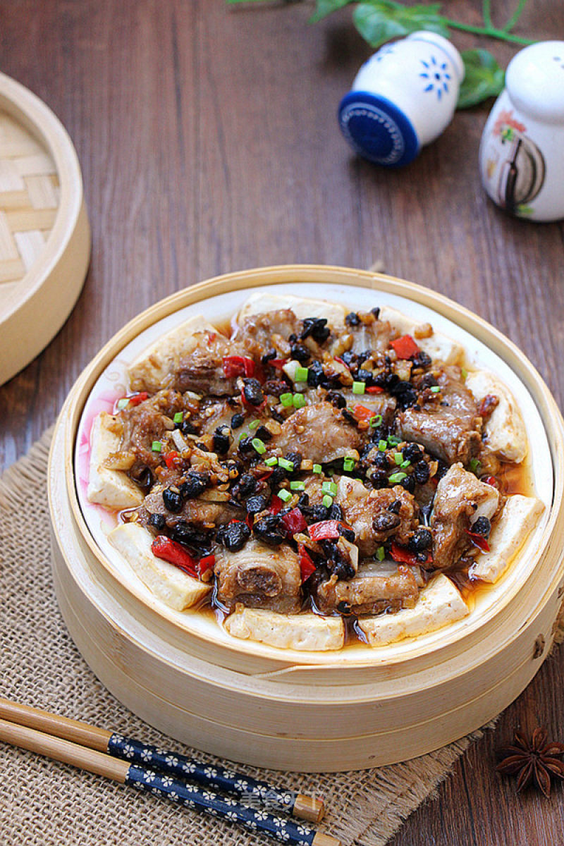 Steamed Tofu with Tempeh Ribs recipe