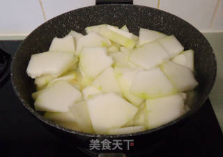 Braised Green Peel Winter Melon with Jiang Scallops recipe