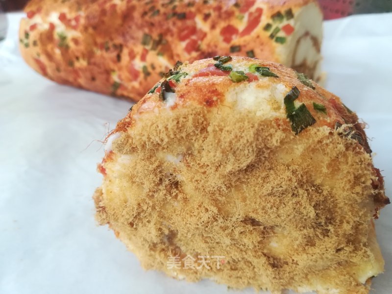 Pork Floss Cake Roll recipe