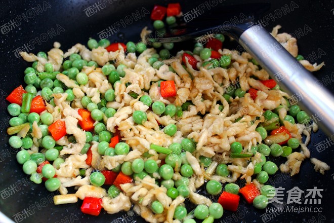 Pea Chicken Shreds recipe