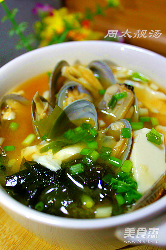 Clam Tofu Miso Soup recipe