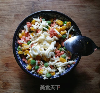 #trust之美# Mixed Vegetables, Ham and Cheese Bread Sticks recipe