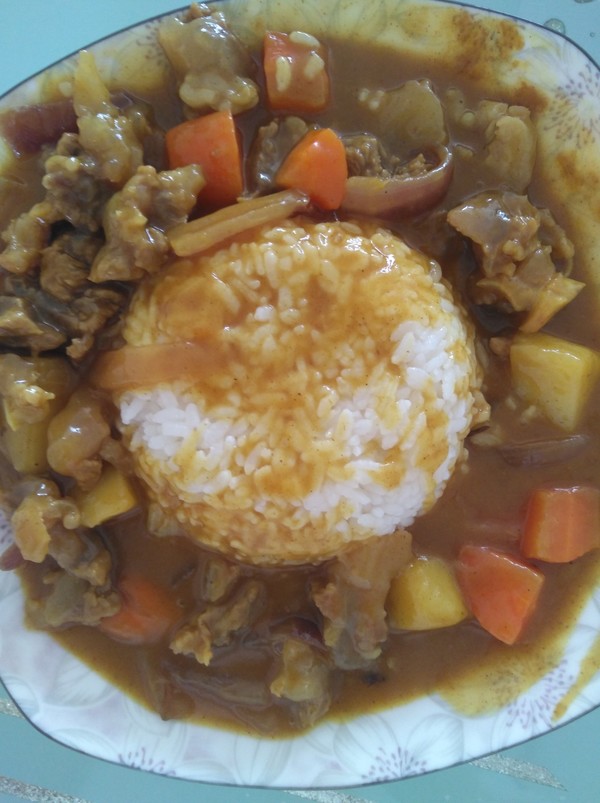 Curry Beef Rice recipe