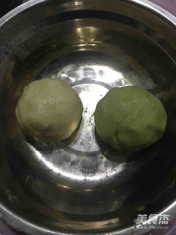 Egg Yolk Crisp, Matcha Red Bean Crisp recipe