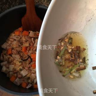 Taro Seafood Salty Rice recipe