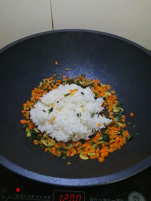 Breakfast in Three Minutes~~shrimp Fried Rice recipe