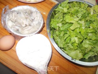 Celery Leaf Sea Oyster Pancakes-a Good Choice for Zinc Supplementation for Babies recipe