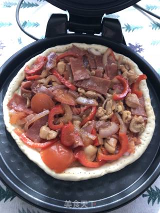 Bacon Chicken Thigh Pizza recipe