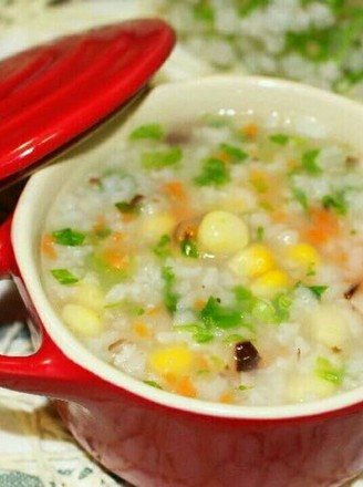 Shrimp and Seasonal Vegetable Porridge