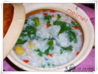 The Fragrance of The Baby's Food @@热呵呵的~~ Lettuce Ginger Porridge recipe