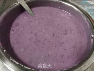 Milk Purple Sweet Potato Steamed Cake recipe