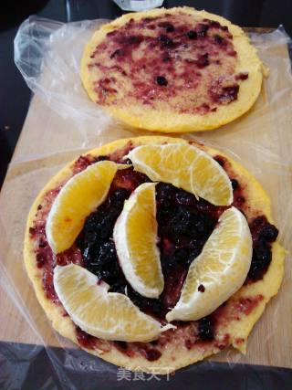 Sandwich Fruit Pie-healthy Steamed Cake recipe