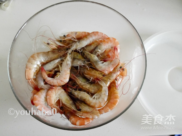 Steamed Live Shrimp (microwave Version) recipe