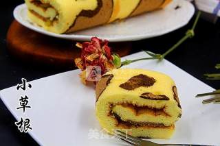 #aca烤明星大赛#leopard Print Cake Roll recipe