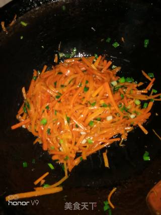 Garlic Shredded Carrot recipe