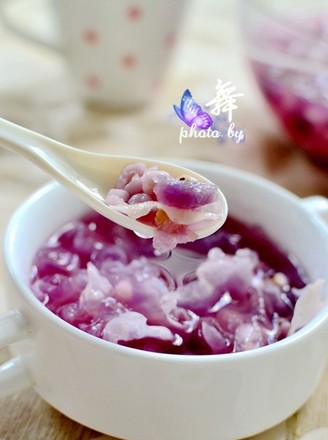 Purple Sweet Potato Barley and White Fungus Soup recipe