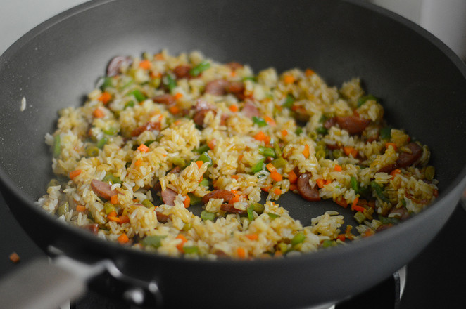 Fried Rice with Capers and Pork Sausage recipe