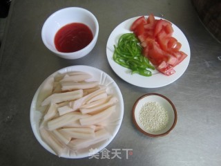 Sweet and Sour Lotus Root Strips recipe