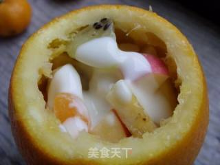 Give Yourself A Good Mood -------------- Orange Yogurt Fruit Cup recipe