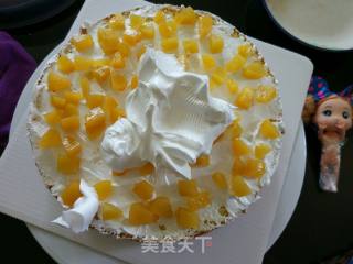 #aca Fourth Baking Contest and is Love to Eat Festival# Eight-inch Doll Birthday Cake recipe