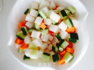 Hot and Sour Diced Radish recipe