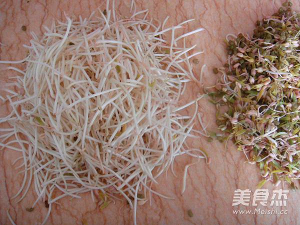 Color Silk Mung Bean Sprouts recipe