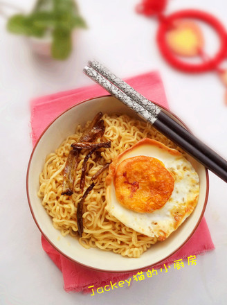 Noodles with Egg and Scallion Oil recipe