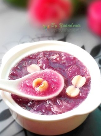 Purple Sweet Potato White Fungus and Lotus Seed Soup recipe