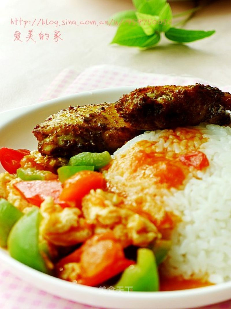 A New Way to Eat Chicken Wings---curry and Grilled Wings with Rice recipe