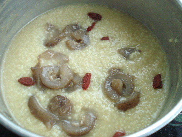 Sea Cucumber Millet Porridge#夜宵# recipe