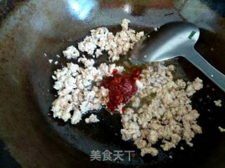 Steamed Eggplant with Minced Meat Sauce recipe