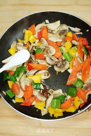 Stir-fry with Colorful Mushrooms recipe