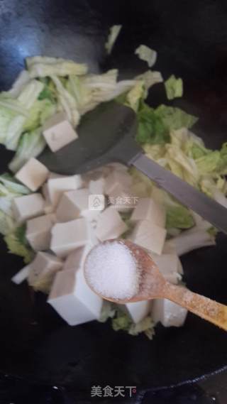 Stewed Tofu with Cabbage in Broth recipe