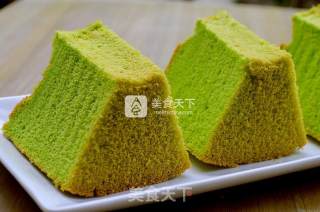 #aca烤明星大赛# Spinach Chiffon Cake (8 Inches) recipe