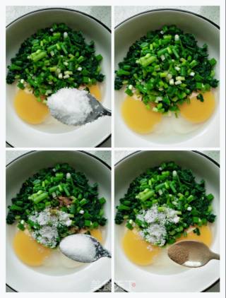 Fried Goose Eggs with Celery Leaves recipe