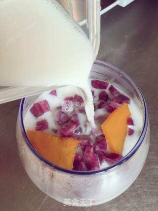 Creamy Purple Sweet Potato Pumpkin recipe