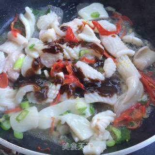 Stir Fried Squid Slices recipe