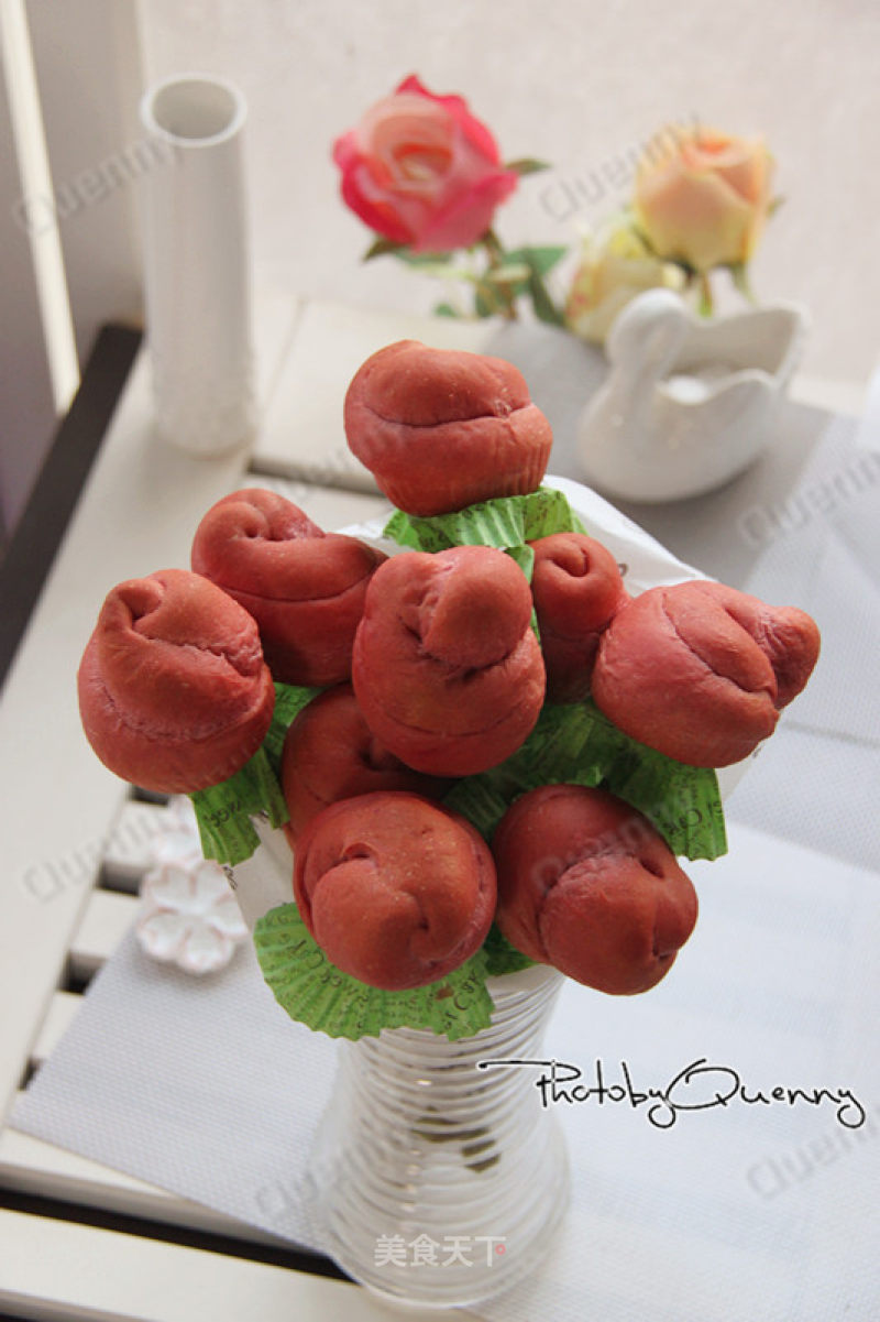 【rose Bread Flower】 recipe