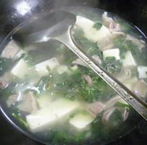 Vegetable Core Dried Tofu Pork Belly Soup recipe