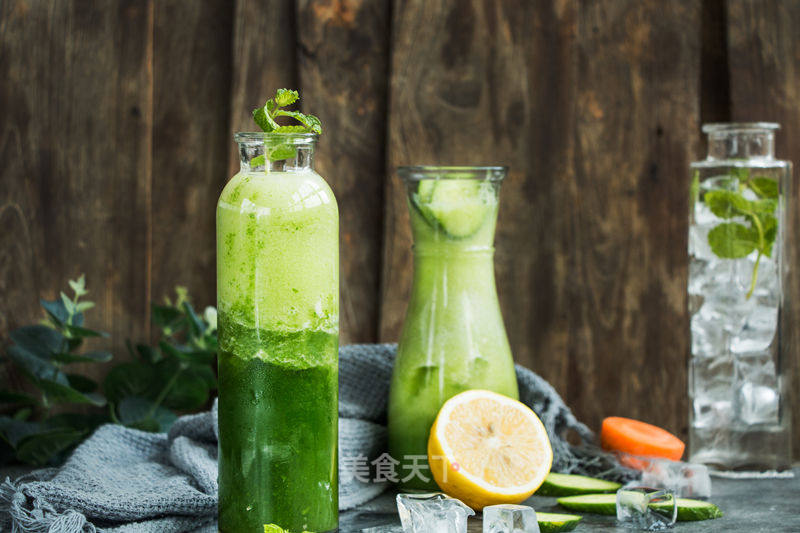 Cucumber Mint Drink Has A Refreshing Feeling recipe