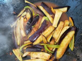 Braised Eggplant Peppers with Less Oil Sauce recipe