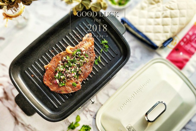 Pan-fried Steak Mofei Multi-function Pot recipe