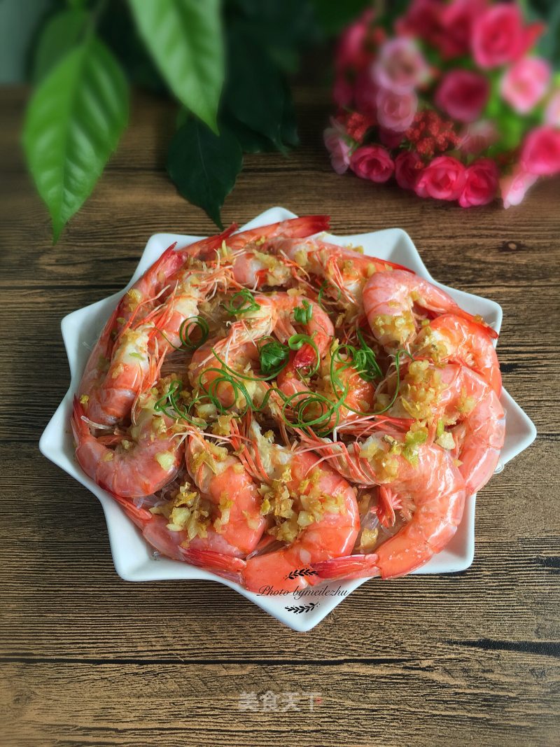 [guangdong] Steaming and Steaming--steamed Prawns with Garlic Vermicelli recipe