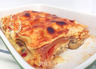 #四session餅大戲大赛戲是爱吃节#cheese Baked Lasagna with Fresh Shrimp and Seasonal Vegetables recipe