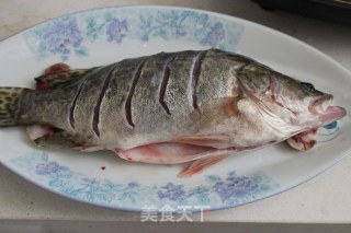 Chinese Steamed Mandarin Fish and Spring Vegetable Ribbon Noodles recipe