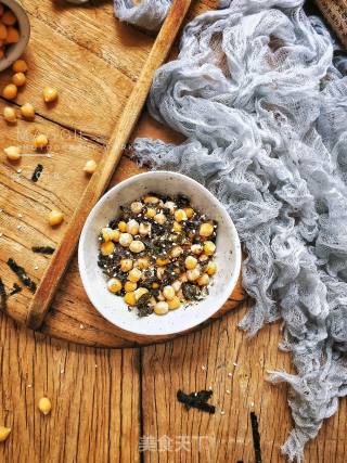 Roasted Chickpeas with Seaweed and Sesame recipe