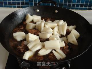 Roasted Fresh Lotus Root with Chicken Nuggets recipe