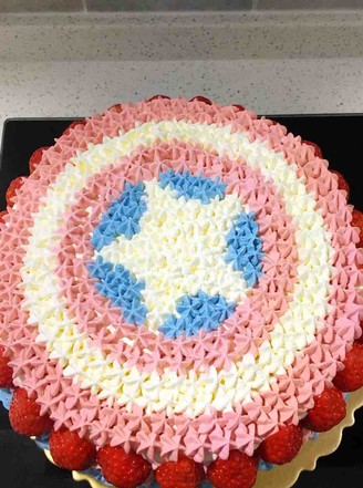 Captain America Birthday Cake recipe