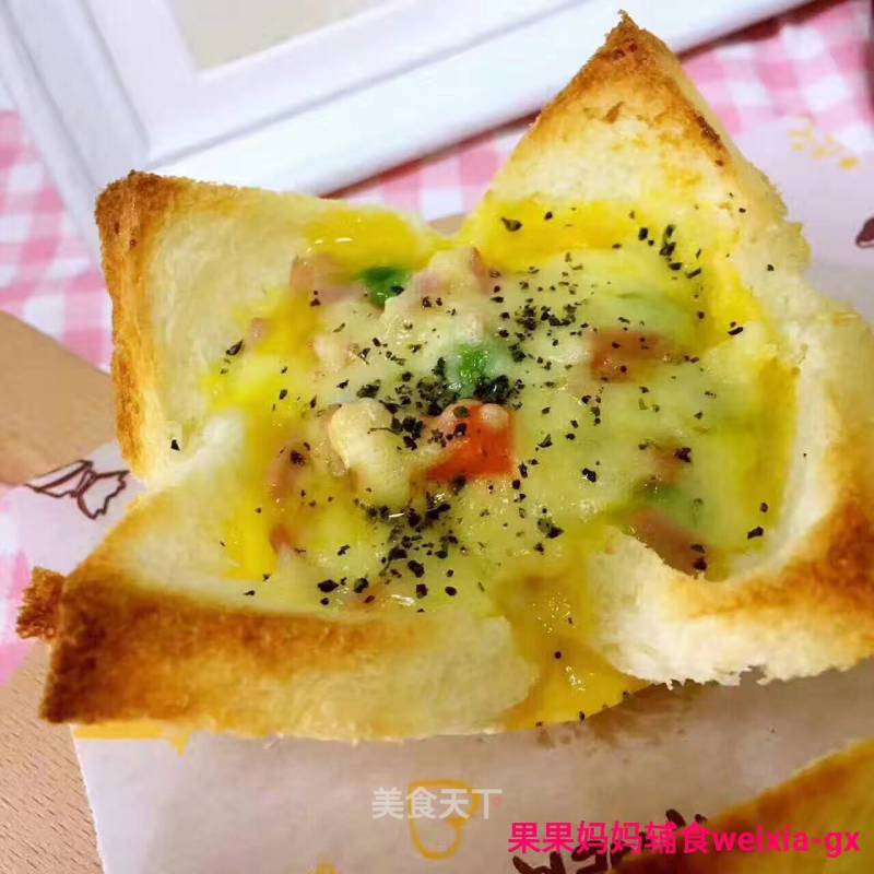 [guoguo Mother ❤️ Complementary Food Recommendation] Delicious Breakfast: Toast Cup